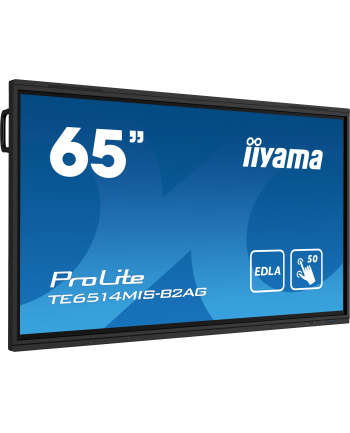 iiyama Monitor interaktywny 65 cali TE6514MIS-B2AG, INFRARED,50pkt,VA,4K, 7H,WiFi,MIC,USB, ANDROID 13, Google EDLA