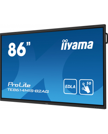 iiyama Monitor interaktywny 86 cali TE8614MIS-B2, INFRARED,50pkt,VA,4K, 7H,WiFi,MIC,USB ANDROID 13, Google EDLA