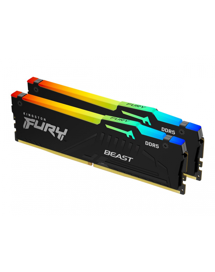 kingston Pamięć DDR5 Fury Beast RGB 64GB(2*32GB)/6000 CL30 XMP czarna główny