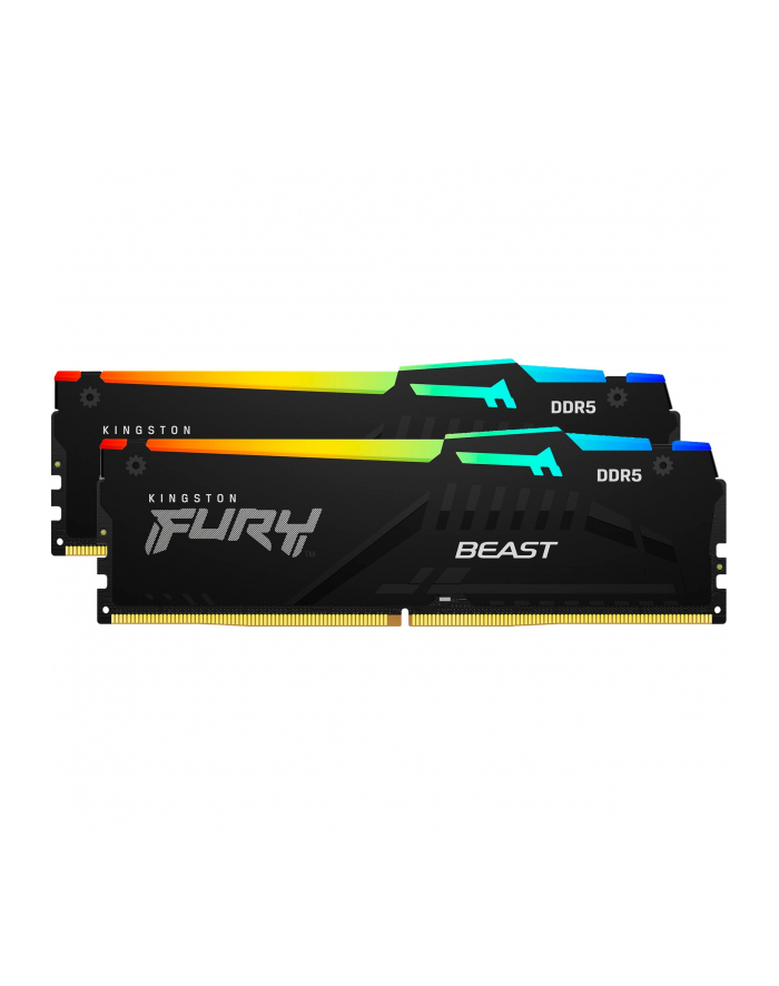 kingston Pamięć DDR5 Fury Beast RGB 64GB(2*32GB)/6000 CL30 XMP czarna główny