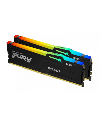 kingston Pamięć DDR5 Fury Beast RGB 64GB(2*32GB)/6000 CL30 EXPO czarna
