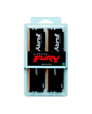 kingston Pamięć DDR5 Fury Beast 16GB(2*8GB)/6000 CL30 EXPO czarna