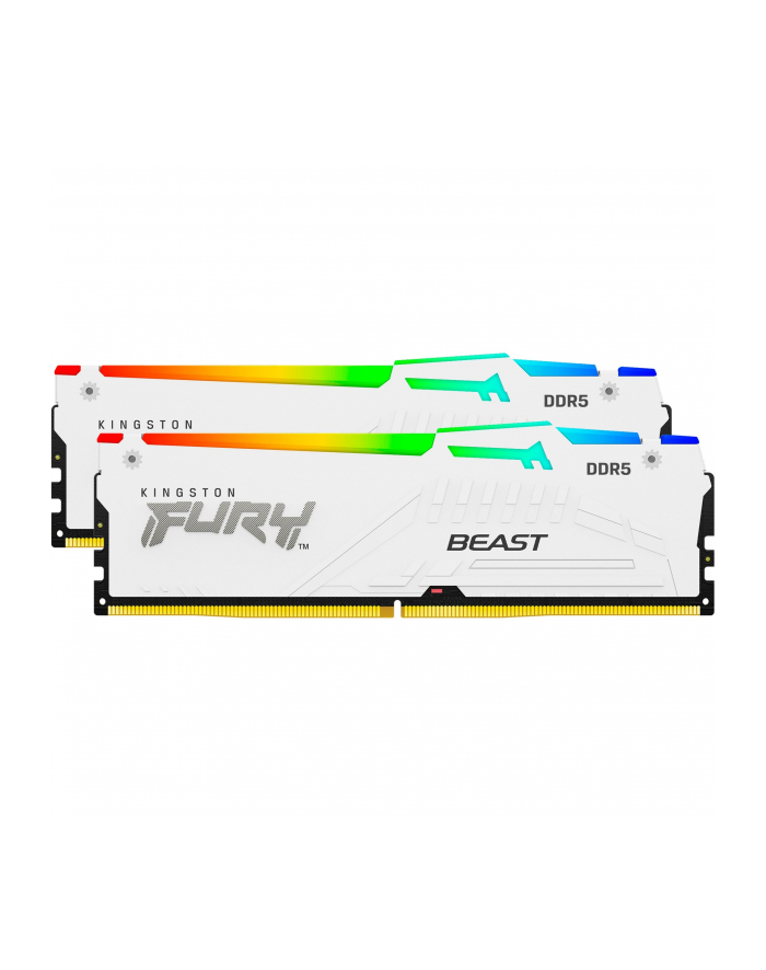 kingston Pamięć DDR5 Fury Beast RGB 32GB(2*16GB)/6000 CL30 XMP biała główny