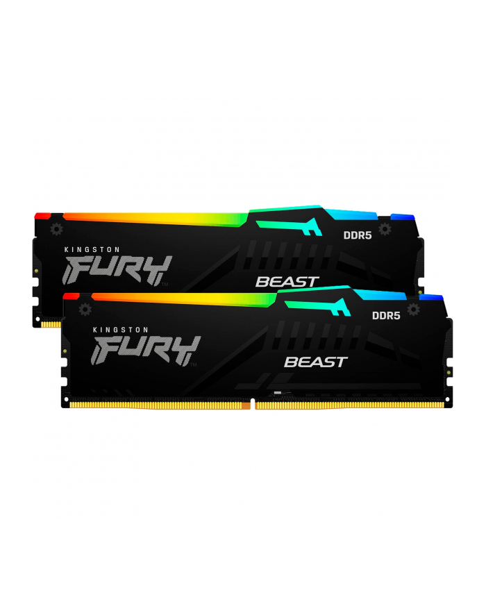 kingston Pamięć DDR5 Fury Beast 32GB(2*16GB)/6400 CL32 XMP czarna główny