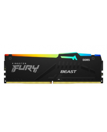 kingston Pamięć DDR5 Fury Beast RGB 32GB(1*32GB)/6400 CL32 EXPO czarna nr 1