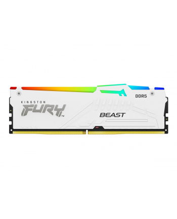 kingston Pamięć DDR5 Fury Beast RGB 16GB(1*16GB)/6400 CL32 biała nr 1