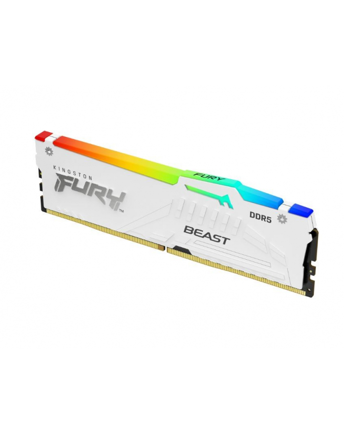 kingston Pamięć DDR5 Fury Beast RGB 16GB(1*16GB)/6400 CL32 biała główny