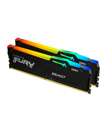 kingston Pamięć DDR5 Fury Beast RGB 32GB(2*16GB)/6800 CL34 EXPO czarna