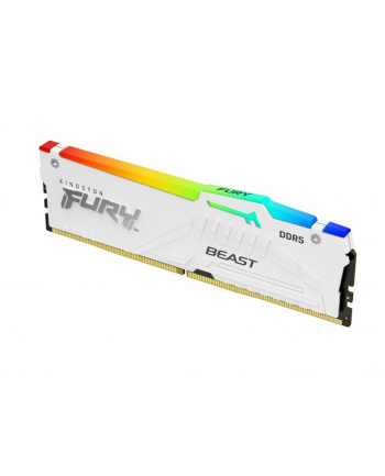 kingston Pamięć DDR5 Fury Beast RGB 16GB(1*16GB)/6800 CL34 XMP biała