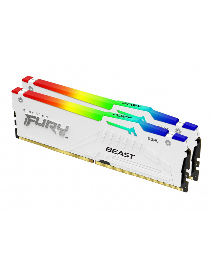 kingston Pamięć DDR5 Fury Beast RGB 32GB(2*16GB)/6800 CL34 EXPO biała główny