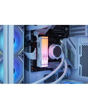kingston Pamięć DDR5 Fury Beast RGB 32GB(2*16GB)/6800 CL34 EXPO biała