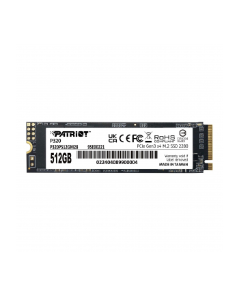 patriot memory SSD Patriot Viper P320 M2 PCI-Ex4 NVMe 512GB 3GB/s nr 1