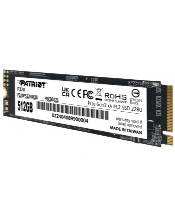 patriot memory SSD Patriot Viper P320 M2 PCI-Ex4 NVMe 512GB 3GB/s