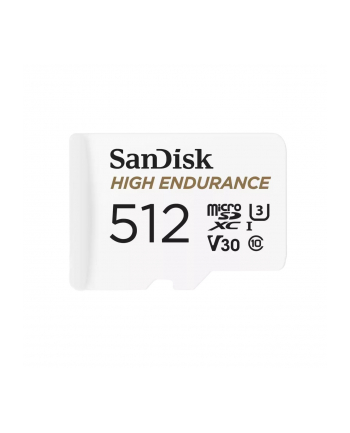 KARTA PAMIĘCI SANDISK HIGH ENDURANCE (rejestratory i monitoring) microSDXC 512GB V30 z adapterem