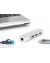 no name HUB 3-portowy USB 30 SuperSpeed z LANGigabit LAN adapter, aluminium - nr 12