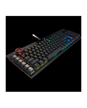 no name Klawiatura Gamingowa Corsair K100 RGB, Corsair OPX, LED RGB - Czarna