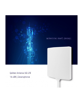 Qoltec Antena 5G LTE | 14 dBi| Zewnętrzna