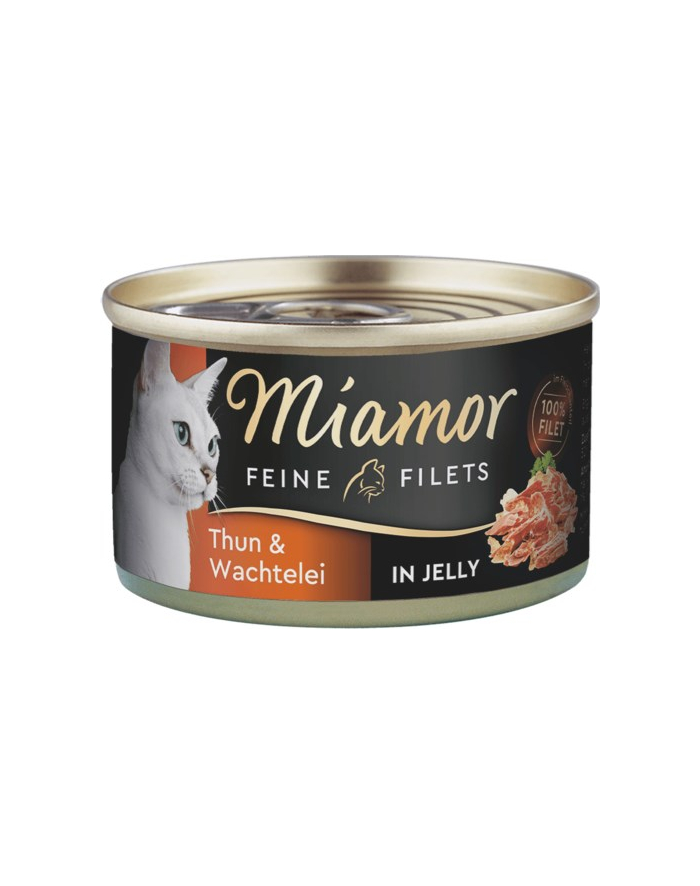 MIAMOR Feine Filets - filety mięsne smak: tuńczyk z jajami przepiórki 100g główny