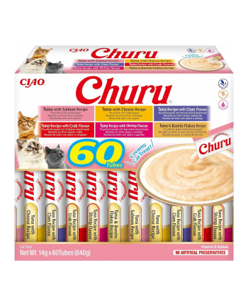 INABA CAT CHURU VARIETIES tuńczyk - przysmak dla kota 60 x 14 g