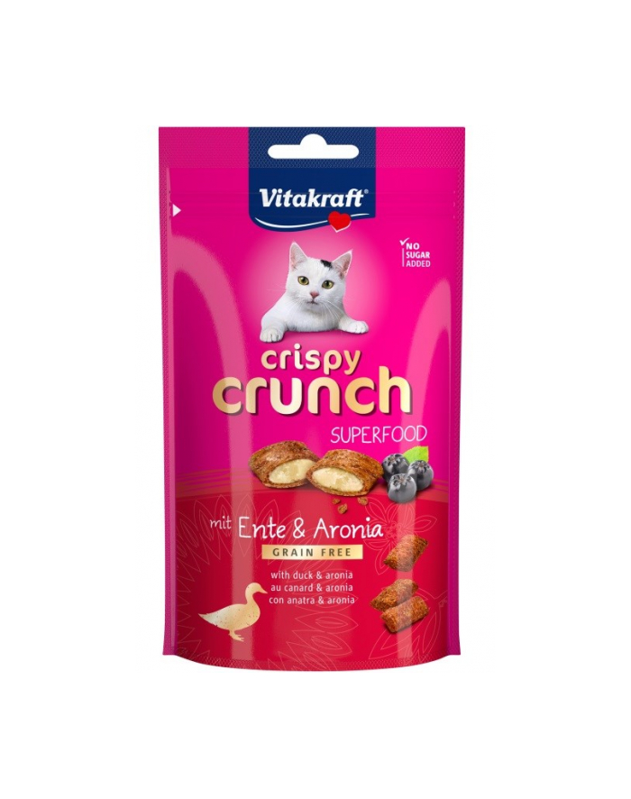 VITAKRAFT CRISPY CRUNCH kaczka/aronia przysmak dla kota 60g główny