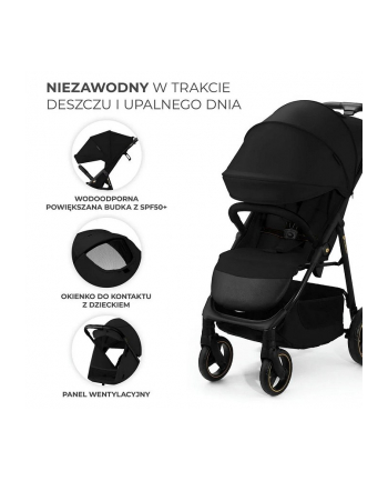Kinderkraft wózek spacerowy TRIG 3 ONYX BLACK