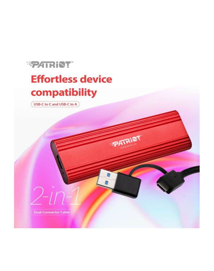 patriot memory Patriot Transporter LT 512GB USB32 Type-C SSD 1000 MB/s Aluminium główny