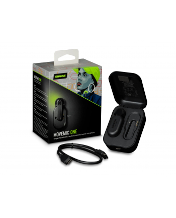 Shure MV-TWO-KIT-Z6 - Zestaw dwóch mikrofonów bezprzewodowych MoveMic MV-LAV, case ładujący, odbiornik nr 1