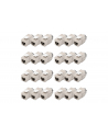 no name Moduł (gniazdo) keystone RJ45 (8P8C) kat6A, STP,ekranowany, beznarzędziowy, stalowy, 24szt - nr 11