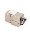 no name Moduł (gniazdo) keystone RJ45 (8P8C) kat6A, STP,ekranowany, beznarzędziowy, stalowy, 24szt - nr 22
