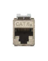 no name Moduł (gniazdo) keystone RJ45 (8P8C) kat6A, STP,ekranowany, beznarzędziowy, stalowy, 24szt - nr 23