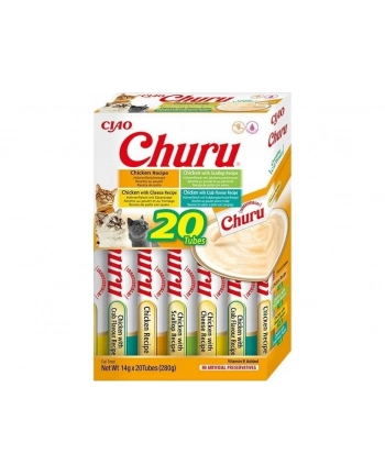INABA CAT CHURU VARIETIES - kurczak - przysmak dla kota 20 x 14 g