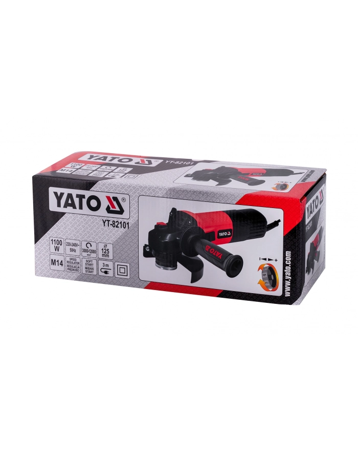 Szlifierka kątowa 1100W z reg prędk YT-82101 Yato główny