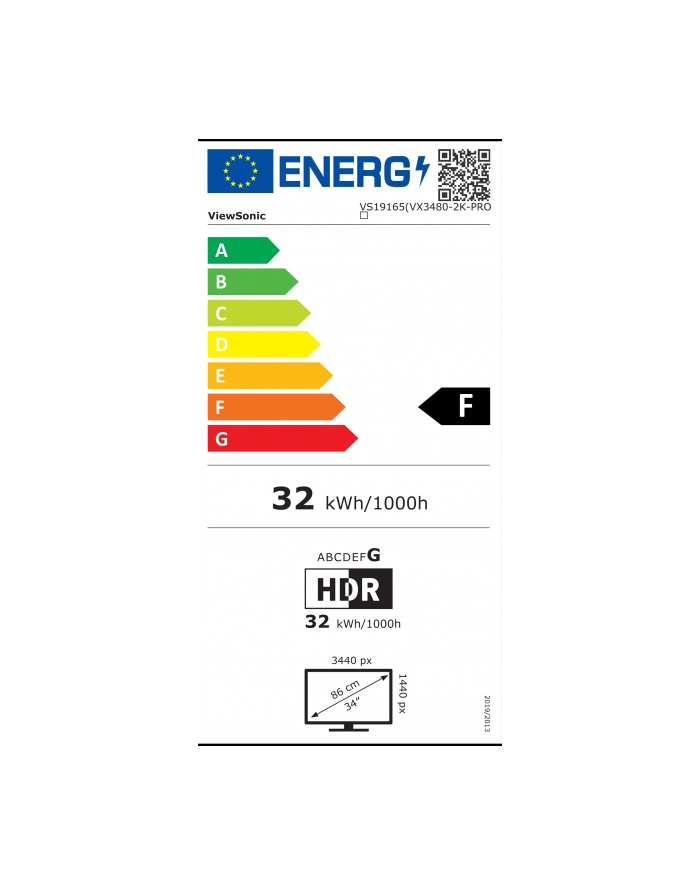 viewsonic europe Monitor ViewSonic 34” VX3480-2K-PRO 2xHDMI DP USB główny