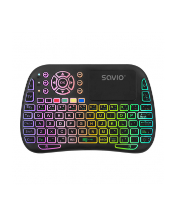 Klawiatura bezprzewodowa RGB SAVIO KW-04 BT + 2.4 GHz, TV Box, Smart TV, Konsole, PC, podświetlana
