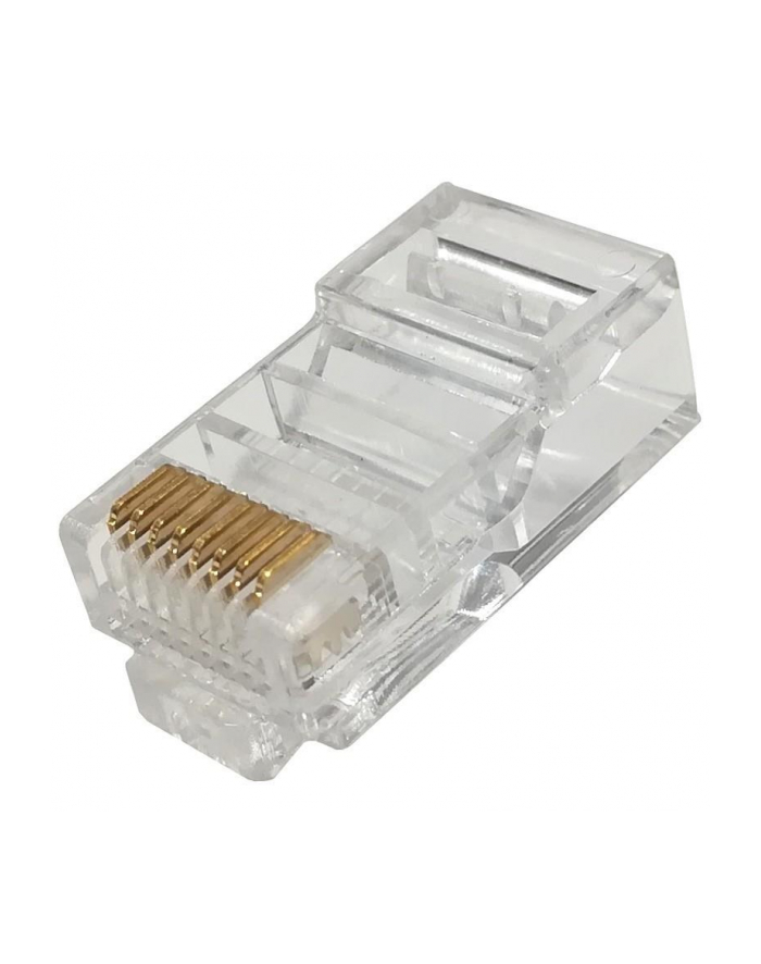 Wtyk RJ45 UTP kat. 5e, drut, Netrack, przelotowy (100 szt) główny