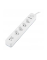 Listwa antyprzepięciowa Ever Proect 4PL 1A1C USB 1,5m biała - nr 5