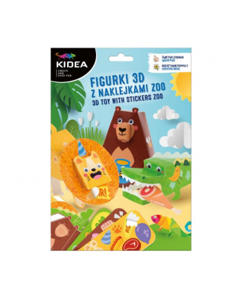 derform Figurki 3D z naklejkami ZOO KID-EA