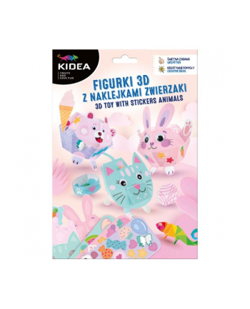 derform Figurki 3D z naklejkami Zwierzaki KID-EA