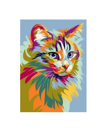 norimpex Malowanie po numerach Kolorowy kot 40x50cm 1008610