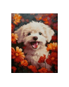 norimpex Diamentowa mozaika Piesek w kwiatach 30x40cm 1009987 - nr 1