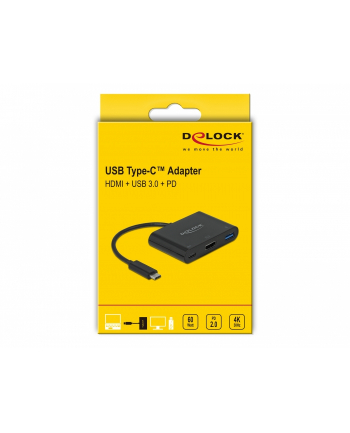 Delock Adapter Usb Type-C > Hdmi 4K 30Hz Type-A/C Pd (64091)