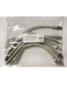 Equip Patch Cat6A 10x/Box S/FTP 2xRJ45 0.25m szary LSZH (645603) - nr 5