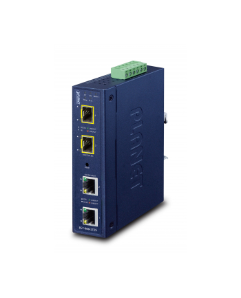 Planet Industrial 2 Port Konwerter Sieciowy Niebieski (Igt9002T2S)