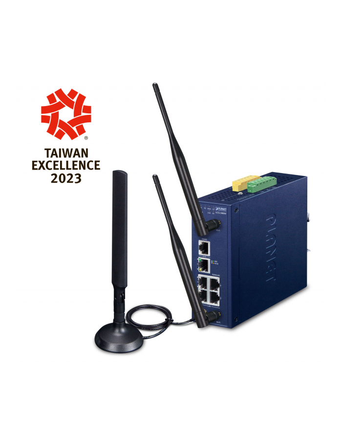 Planet Industrial 5 Port Ge Lorawan Wlan Gateway Lcg 300W Eu Kontroler (Lcg300Weu) główny