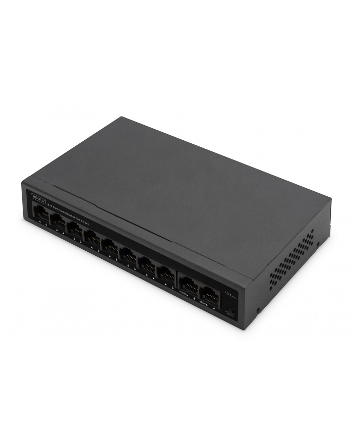 Digitus 8+2 Port FE PoE Switch 8 Port PoE 802.3at 10/100 Mbps (DN95354) główny