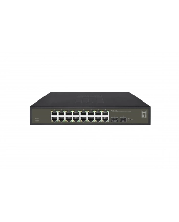 Levelone Ges 2118 Łącza Sieciowe Zarządzany L2 Gigabit Ethernet (10 100 1000) Czarny (GES2118)