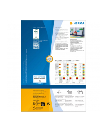 Herma Etykiety kolorowe 4409 A4 samoprzylepne 70 x 37mm papier matowy zielony 2400 szt 4409 nr 1