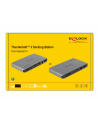 Delock Stacja/replikator Thunderbolt 3 docking station 8K gy - DUAL DisplayPort / USB / C / SD / LAN (87777) - nr 1