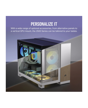 Corsair Case Icue 2500X Rgb Midi Tg Biała (CC9011268WW)
