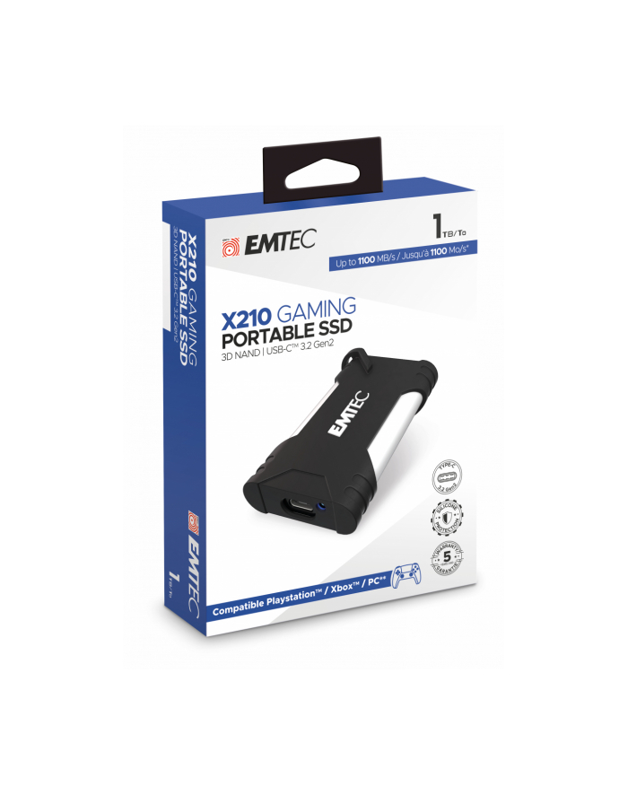 Emtec SSD X210G 1 TB Czarny/Biały (ECSSD1TX210G) główny